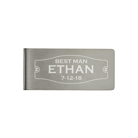 Personalized Wedding Party Money Clip, Best Man (The Best Man Clips)