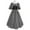 Gray, variant on Retro Dresses Women's Womens Court Dress Vintage Short Sleeve Dress Square Neck Maxi Dress with Ruched Skirt and Tied Waist