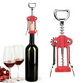 thumbnail image 4 of Sunjoy Tech Wine Opener Alloy Wing Corkscrew Heavy Duty Corkscrew Beer Opener Multifunctional Bottle Opener for Home Kitchen Restaurant Bar, 4 of 8