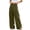 Army Green pants for women, variant on Women High Waist Double Pleat Wide Leg Trousers with Pockets Tailored Straight Dress Pants for Work Office Business Casual Red,M