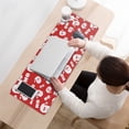 thumbnail image 3 of Long Mouse Pads for Desk,Red Christmas Santa Pattern Desk Mats on Top Of Desks, Desk Mouse Pad Extra Large with 3mm Non-Slip Base and Stitched Edge for Gaming,Office,Work,Home 31.5x11.8in, 3 of 5
