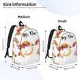 thumbnail image 2 of Disketp 2025 New Year'S print Canvas Backpack Lightweight Travel Daypack Student Rucksack Laptop Backpack-Small, 2 of 5