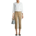 thumbnail image 3 of Time and Tru Women's Modern Mid-Rise Capri Pants, 3 of 6