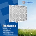 thumbnail image 3 of Filters Fast 22x24x1 Pleated Air Filter (6 Pack), Merv 13 | 1" AC Furnace Air Filters, Made in the USA | Actual Size: 22"x24"x0.75, 3 of 5