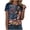 Blue, variant on mgoYE 250th Anniversary USA Flag Shirt American Flag Shirts Women 4th of July V-Neck Short Sleeve Patriotic T-Shirt Memorial Day Graphic Tee Independence Day Tops|Dark Blue M