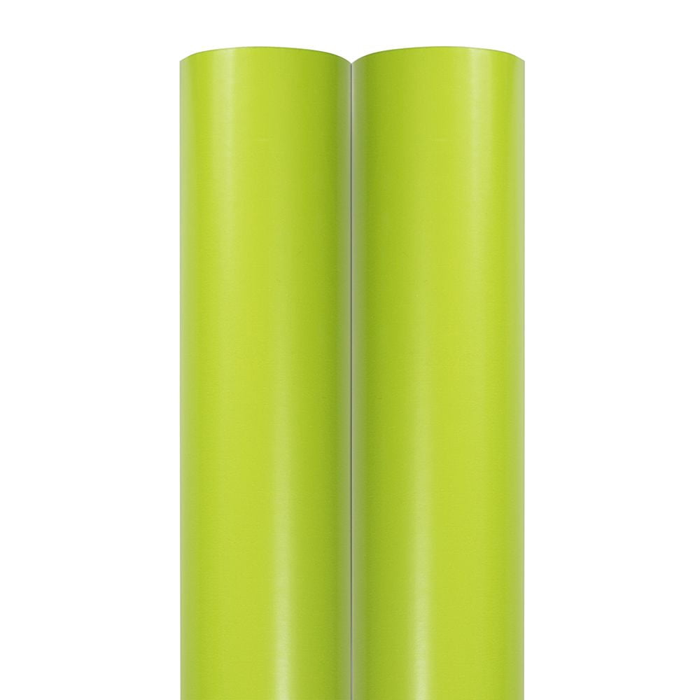 JAM Paper Lime Green Glossy Wrapping Paper, All Occasion, 25 Sq. ft, 2 per Pack