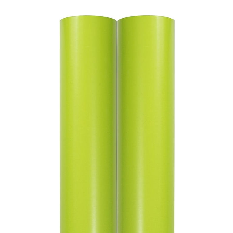 JAM Paper & Envelope Lime Green Matte Wrapping Paper, All Occasion, 25 Sq  ft, 1 Pack