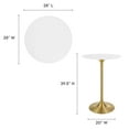 thumbnail image 5 of Lippa 28" Round Wood Top Bar Table, 5 of 6