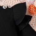 thumbnail image 4 of RMGVDSD Baby Girl Fall Winter Clothes Long Sleeve Romper Dress Plaid Skirt + Socks + Headband Cute Casual Outfits Holiday 12-18 Months, 4 of 8