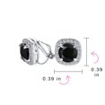 thumbnail image 4 of Bling Jewelry Womens Traditional 2CT Round CZ Solitaire Halo Clip-On Earrings GoldSilver Non-Pierced, 4 of 4