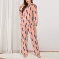 thumbnail image 2 of Balery Winter Skiing Adventure Conjunto de Pijama con Estampado para Mujer, Conjunto de Dos Piezas con Manga Larga, Ropa de Dormir Suave con Bolsillos, Pijamas Cómodos-Medium, 2 of 7