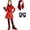 Red Princess Dress, variant on Guvpev G'irls Red Princess Costume with Wig & Gloves, Halloween Villain Cosplay Outfit, Princess Dress Up Jumpsuit for Birthday Party & Role Play, Ages 3-12 Y