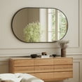 thumbnail image 4 of Lumora 22"x38" Oval Bathroom Wall Mirror Vanity Mirror with Aluminum Alloy Frame, Black, 4 of 6