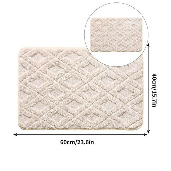 Yoloke Indoor Doormat, Front Back Door Mat Rubber Backing Non Slip Door Mats Low-Profile Absorbent Resist Dirt Entrance Doormat Inside Floor Mats for Entryway Washable