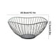 thumbnail image 3 of Pisexur Batería de cocina Platos de fruta modernos de estilo escandinavo de hierro, luces, cesta de frutas, mesa de té para sala de estar, platos para refrigerios del para la cocina del hogar, 3 of 6