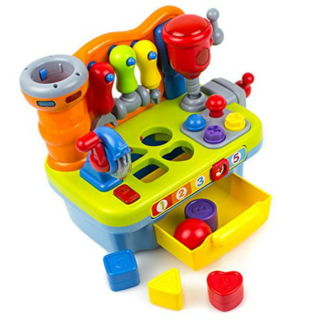 Toysery Musical Learning Workbench Toy with Tools, Engineering Sound Effects and Lights, Workbench Toy set for Kids, Boys and (Best Reverse Engineering Tools)