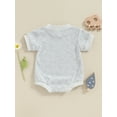 thumbnail image 5 of Musuos Newborn Baby Summer Romper 3M 6M 12M 18M Cute Short Sleeve Crew Neck Checkerboard Bodysuit Summer Playsuit for Boys Girls, 5 of 9