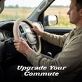 thumbnail image 3 of Genuine Dickies Peterson Bonded Leather Steering Wheel Cover, Tan, 3 of 11