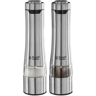 Niyofa Battery Operated Stainless Steel Pepper or Salt Grinder