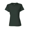 thumbnail image 2 of Hanes-Womens Crew Tee-Deep Forest-4X Large, 2 of 3