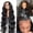 Black, variant on Easter 22In Lace Front Wig - Lace Front Wigs Human Hair 22 Inch Lace Front Wigs Pre Plucked with Baby Hair 180% Density Glueless Human Hair Wigs for Black Women Transparent Lace Frontal Wigs Natural