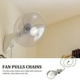 thumbnail image 3 of HIBIBUD Light Pull Chain Decorative Ceiling Light Fixture Silver 1Pack, 3 of 7