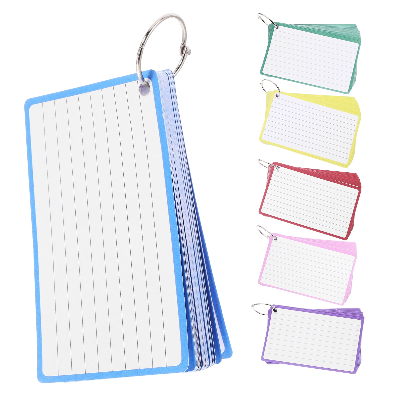 Masteelf  6 Books Flash Cards for Studying Mini Index Note Pad Notepad