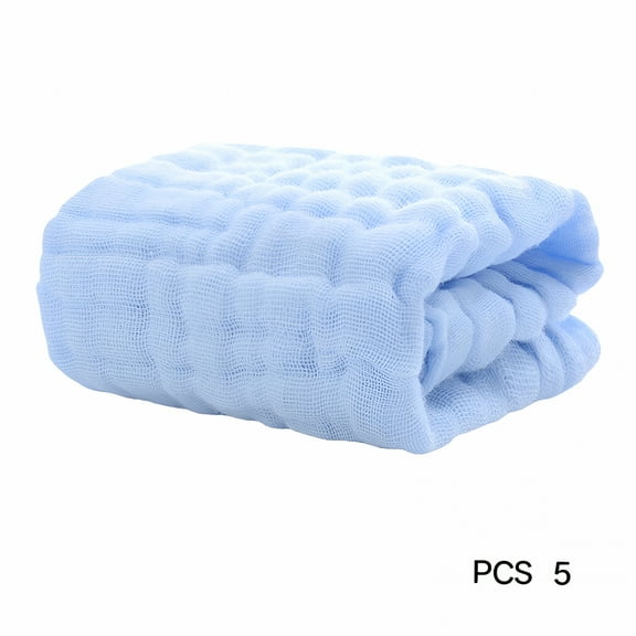 AUQ 5Pcs Baby Washcloths Baby Face Towel Burping Cloth Drool Towel Saliva Towel Baby Towels And Washcloths Set