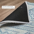 thumbnail image 6 of Addison Rugs Dream Shag Premium Machine Washable Transitional Tribal, Diamond Blue Rectangle Rug, 5' x 7'6", 6 of 8