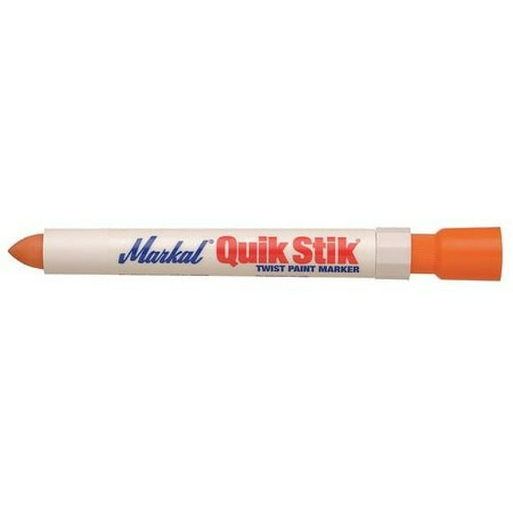 Markal 61071 Quik Stik Twist Long-Lasting Solid Paint Marker, Orange (Pack of 12)