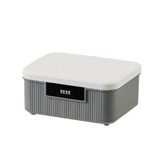 Lockable Outdoor Storage Bin with Combination Lock, Plastic Organizer Box for Home, Office, School, Travel, and Business Use