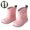 Pink, variant on Toddler Kids Rain Boots for Boys Girls, Anti-Slip Rubber Rainboots, Pink(Size 6)