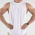 thumbnail image 2 of Caqnni Basic Style Classical Color Easy to Match Men's Regular-Fit Tank Top (White,XL), 2 of 6