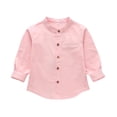 thumbnail image 4 of Boys Long Sleeve Shirts Classic Collared Button Down Fashion Uniform Shirts School Clothes Size 3-4 Years, 4 of 8