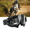 thumbnail image 4 of PC Lunettes de Soleil de Moto, Imperméable à l'Eau Haute Douceur Lunettes Réglables pour la Randonnée Cadre Noir Lentille Transparente Mot Gris, 4 of 8