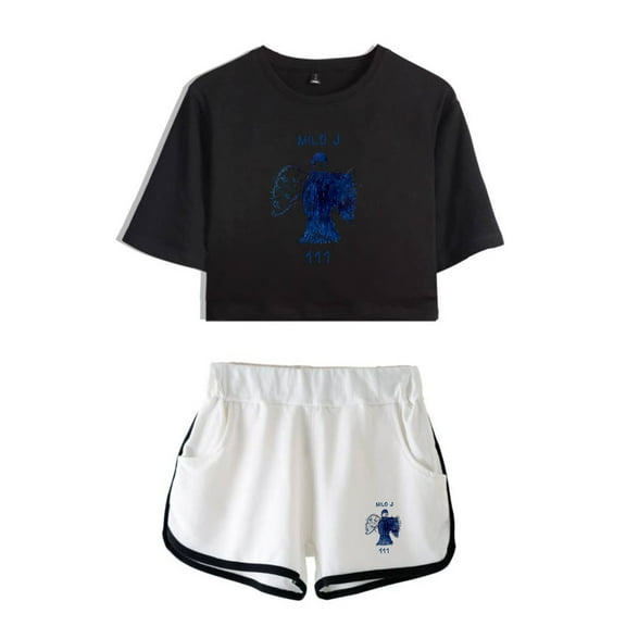Milo J 111 Album Tshirt&Shorts 2 Piece Set Fashion Short Sleeve&Trousers 2 Piece Suit