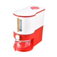 thumbnail image 4 of Contenedor multifuncional para almacenar arroz con almacenamiento hermético, dispensador de cereales, rojo, 4 of 7