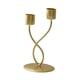 thumbnail image 2 of Candelabro BLESIY para Velas de Pilar Retro Oro 2 Cabezas, 2 of 6