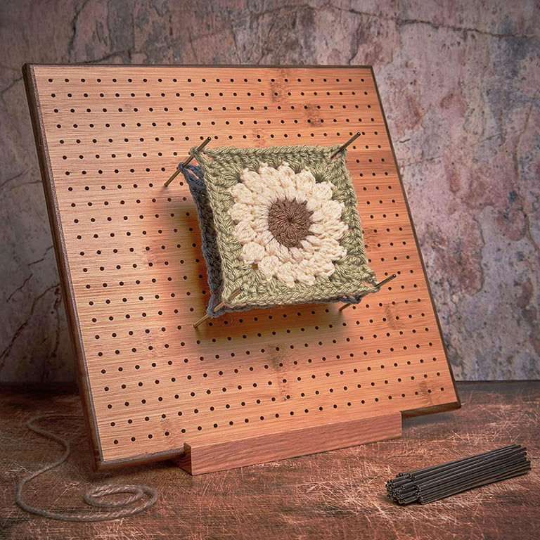 2023 New Wood Crochet Blocking Board Kit With Stainless Steel Rod
