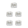 thumbnail image 2 of fastboy Large Capacity Cosmetic Storage Bag - Store All Makeup In One Place Choose Multiple Colors Marblingwhite silver 5Set, 2 of 6