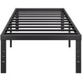 thumbnail image 6 of 18 Inch Tall-Bed-Frame Twin Size, Heavy Duty Black Metal Bed Frames No Box-Spring Needed, Easy Assembly, Under Bed Storage, Noise Free Mattress-Foundation Support up to 1000Lbs, 6 of 7