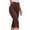 Brown, variant on Women's Solid Casual 7/8 Length Cropped Leggings Breathable Summer White L