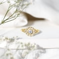 thumbnail image 4 of Rosec Jewels Lab Diamond Vintage Floral Engagement Ring (EF-VS Quality) - Ready to Gift, 18K Yellow Gold, US 13.00, 4 of 8