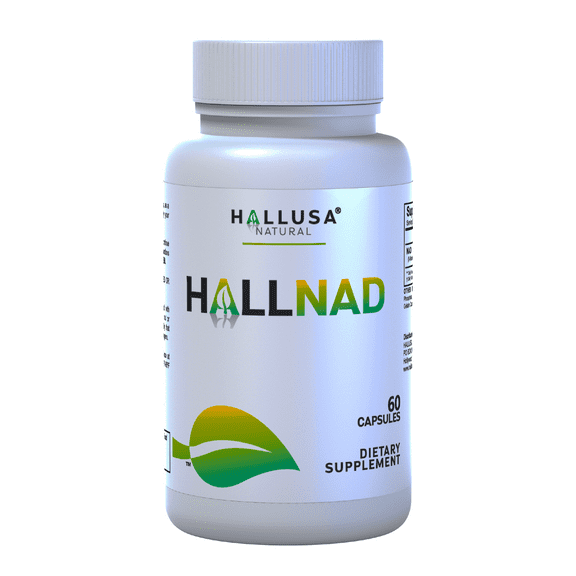HALLNAD – NAD 100mg Max Strength, NADH Healthy Aging, Heart Health, Cellular Health, Fitness Support & Energy Management – 60 Caps