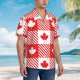 thumbnail image 3 of Fotbe Maple Leaves1 Camisa Hawaiana para Hombre Unisex – Camisa Casual de Verano con Botones de Manga Corta de Algodón y Lino,X-Large, 3 of 7