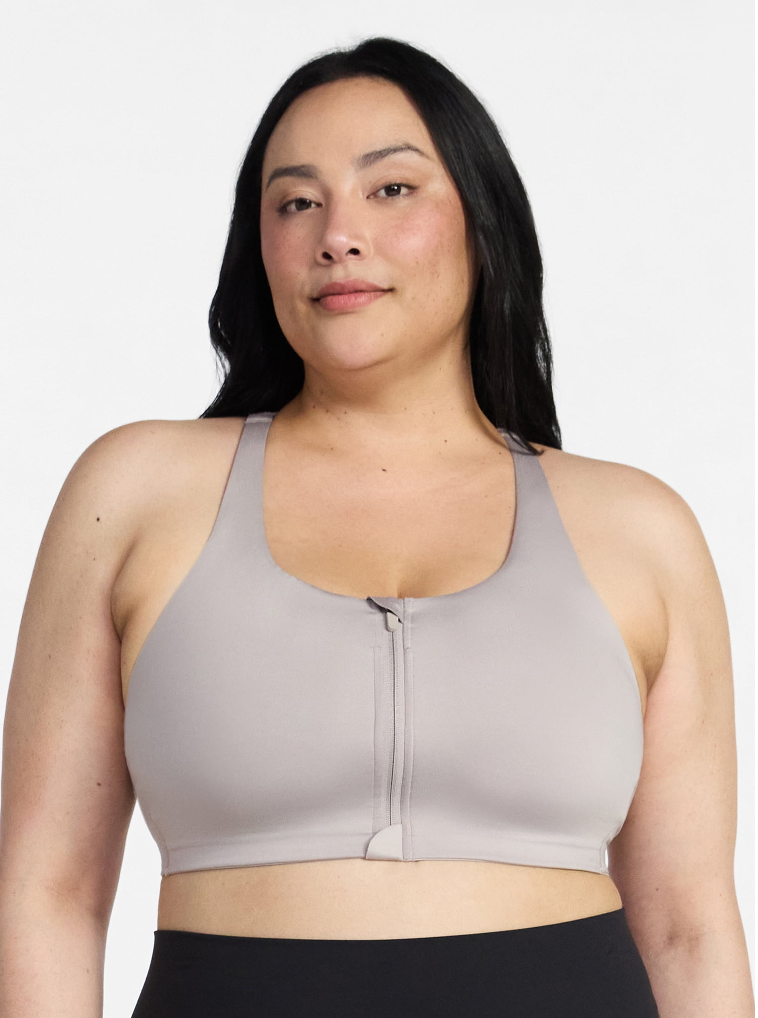Avia Women's High Support Zip Front Sports Bra, Sizes XS-XXXL