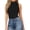 Black women's high neck bodysuit a1, variant on Women's High Neck Bodysuit Sleeveless Slim Fit Solid Color Basic Party Wear Casual Jumpsuit Romper Fashion Outfit, White L