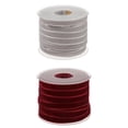 thumbnail image 1 of 2 Uds Cinta de Terciopelo 3/8 "recorte de Tela 20 Yardas para Decoración de Corona de Costura, 1 of 7