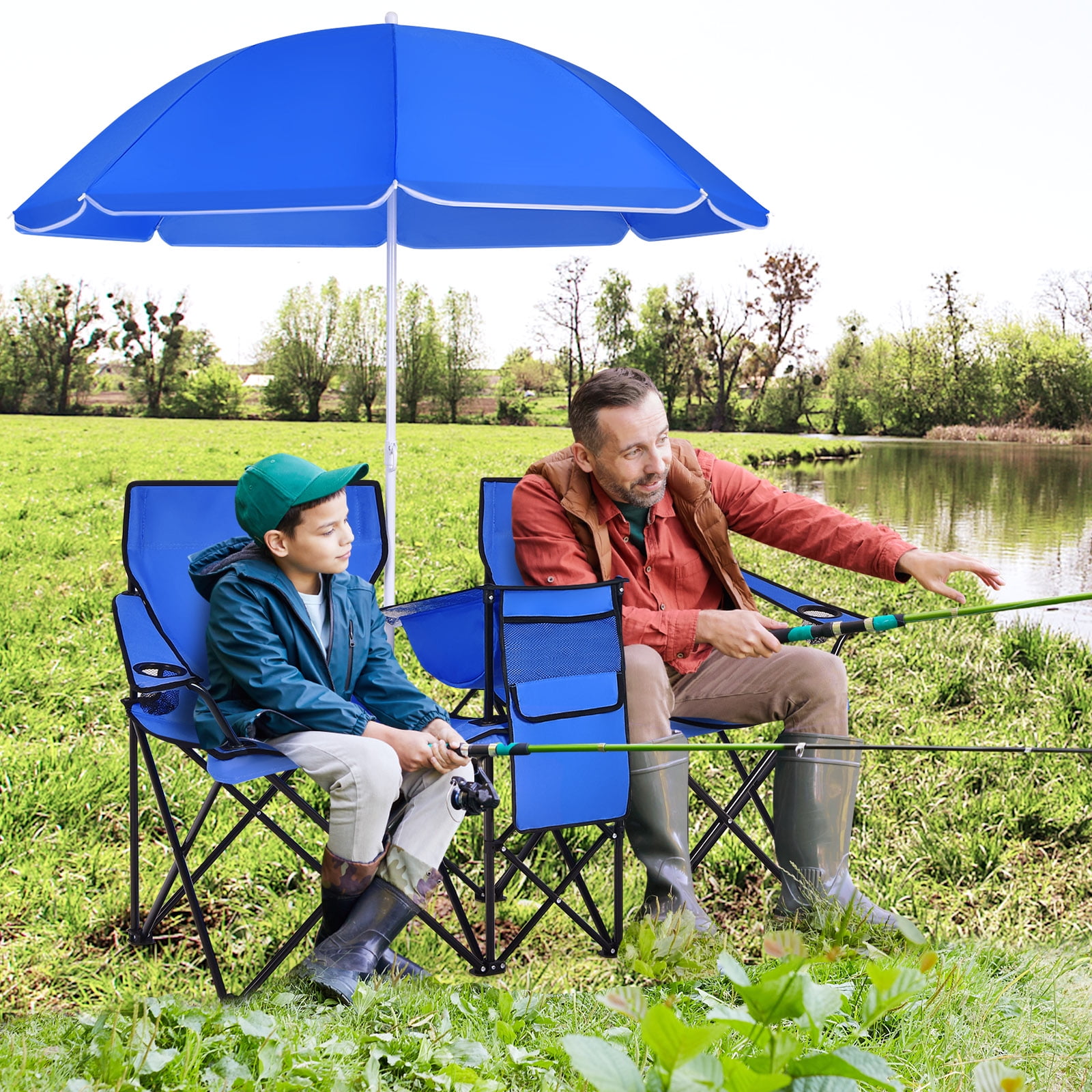 Camping chairs with cooler bag hot sale
