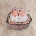 thumbnail image 3 of Accesorios de fotografía para recién nacidos lavabo de madera en forma de corazón Color marrón cuna decoración del hogar Sunnimix Cama de apoyo de fotografía, 3 of 8
